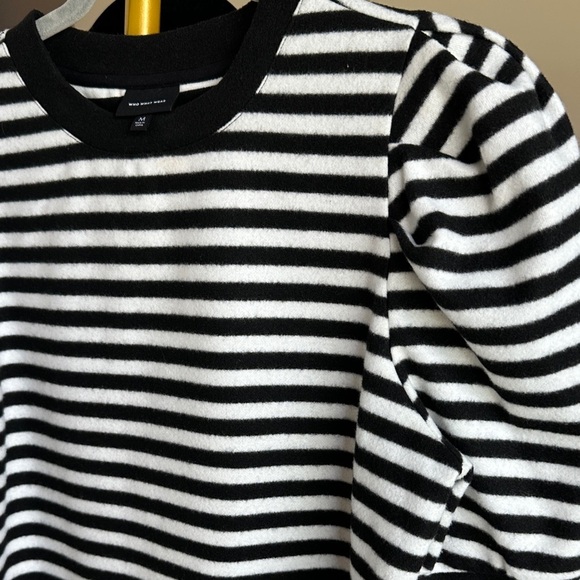 Who What Wear Monochrome Striped Top - Picture 3 of 5